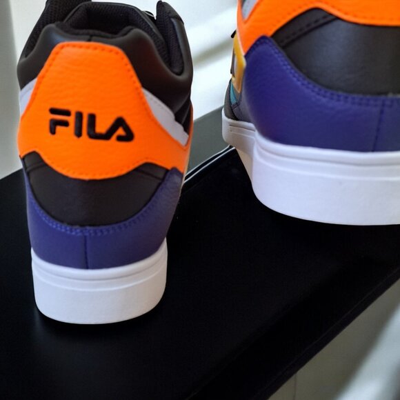 Fila Men’s Everge High-tops Black Orange Yellow Blue Size 11 NWOT - Picture 11 of 15